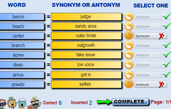 Synonym Or Antonym