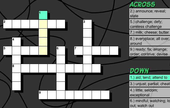 Few Crossword Game